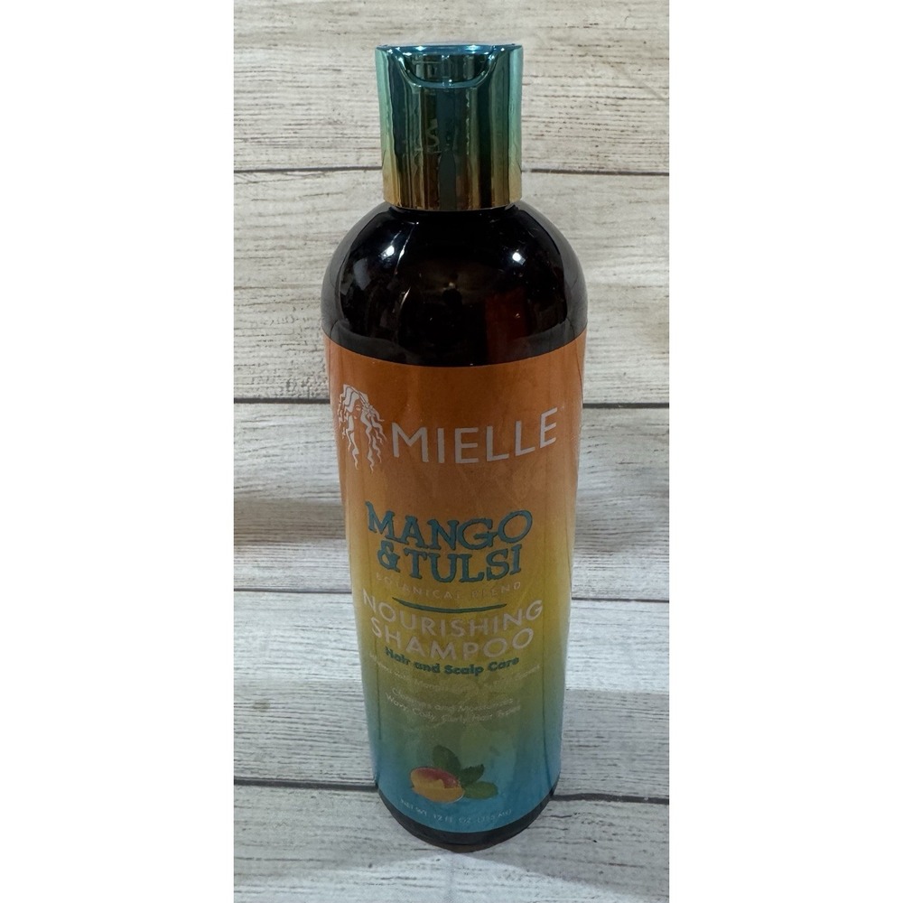 Mielle Mango & Tulsi Botanical Blend Nourishing Shampoo 12 ounce Bottle